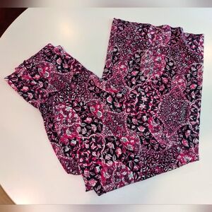 Artisan NY large boho maxi skirt in magenta and black